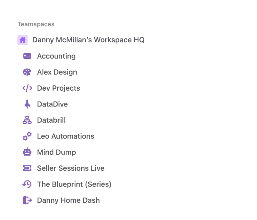 notion teamspace danny workspace V2